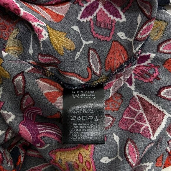 Anthropologie Maeve Primitive Animal Print Nature Artsy Novelty Blouse Size 2 - Picture 10 of 11